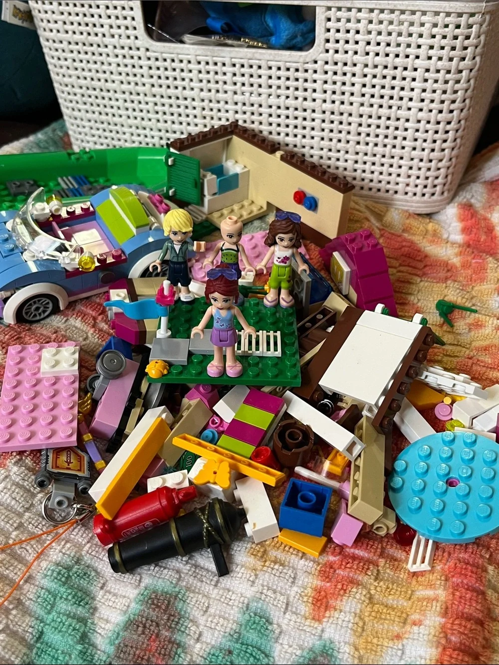 Lego Friends Pink Green Blue Mini Dolls Playset
